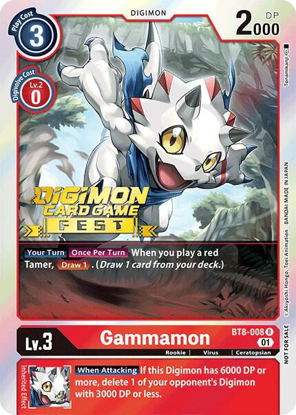 Gammamon (Digimon Card Game Fest 2022) - Dimensional Phase - Promo - BT8-008 R