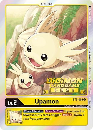 Upamon - BT3-003 (Digimon Card Game Fest 2022) - Release Special Booster - Promo - BT3-003 U