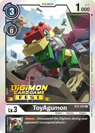 ToyAgumon (Digimon Card Game Fest 2022) - Release Special Booster - Promo - BT2-055 C