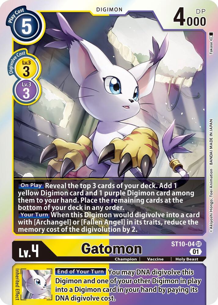 Gatomon (Official Tournament Pack Vol.9) - Starter Deck 10: Parallel World Tactician - Super Rare - ST10-04 SR