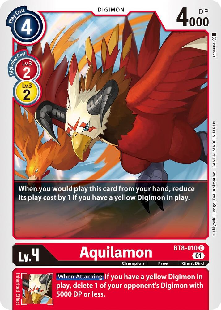 Aquilamon - New Awakening - Common - BT8-010 C