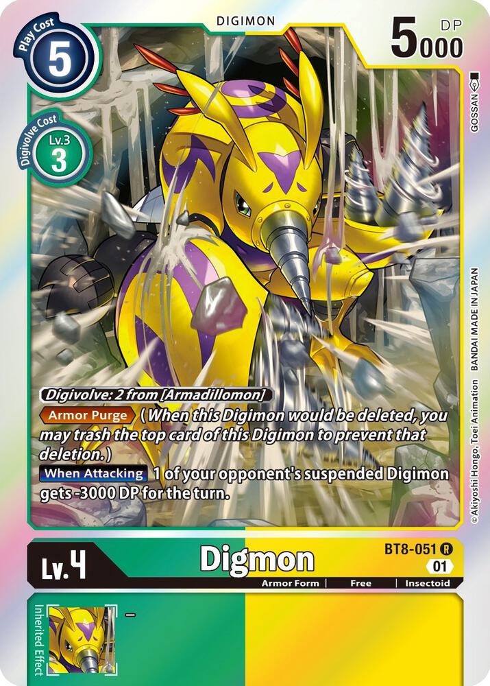 Digmon - New Awakening - Rare - BT8-051 R