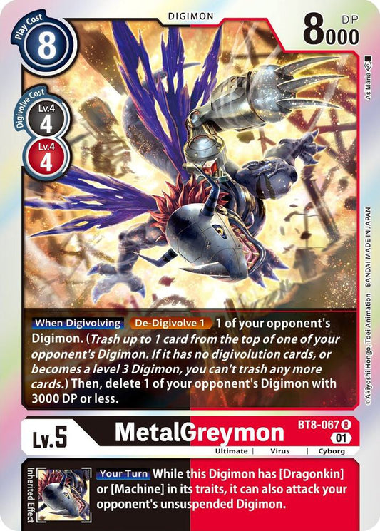 MetalGreymon - New Awakening - Rare - BT8-067 R