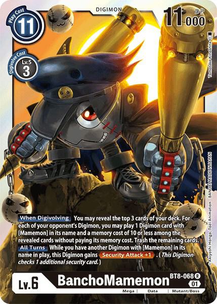 BanchoMamemon - New Awakening - Rare - BT8-068 R