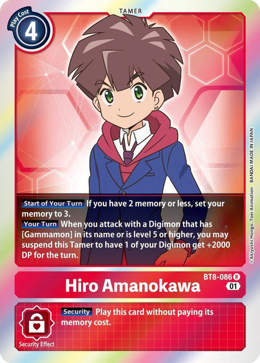 Hiro Amanokawa - New Awakening - Rare - BT8-086 R