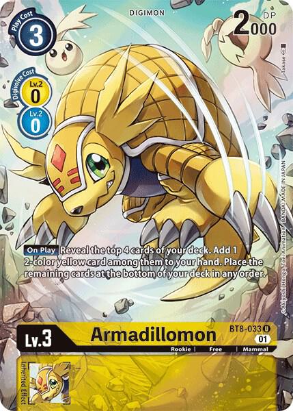 Armadillomon (Alternate Art) - New Awakening - Uncommon - BT8-033 U