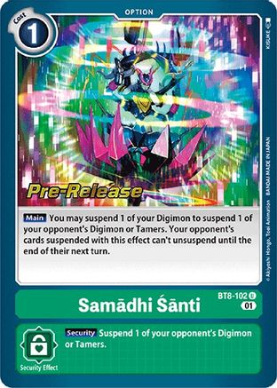 Samadhi Santi - New Awakening Pre-Release Cards - Uncommon - BT8-102 U