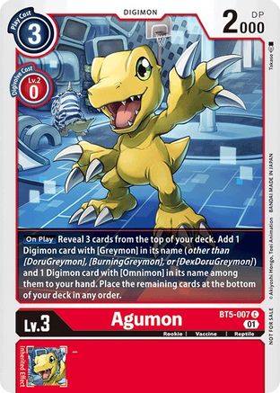 Agumon - BT5-007 (Tamer Party Vol. 4 Promo) - Battle of Omni - Promo - BT5-007 C