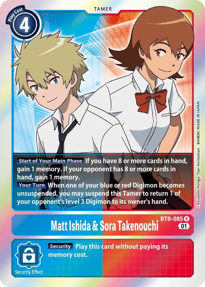 Matt Ishida & Sora Takenouchi - X Record - Rare - BT9-085 R