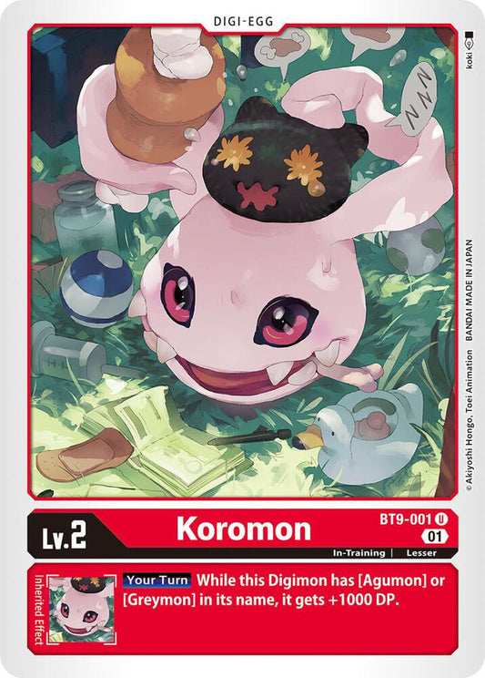 Koromon - X Record - Uncommon - BT9-001 U