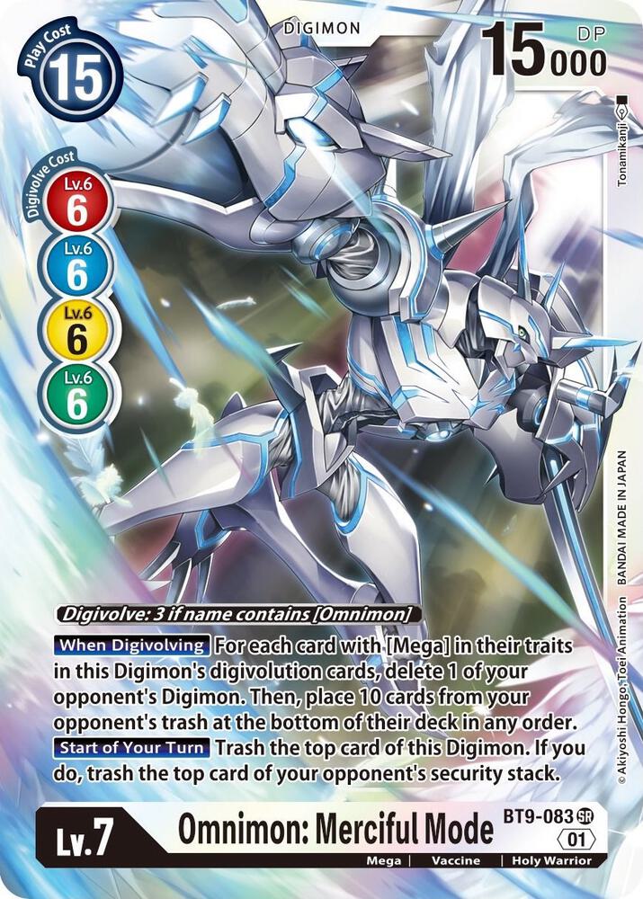 Omnimon: Merciful Mode - X Record - Super Rare - BT9-083 SR