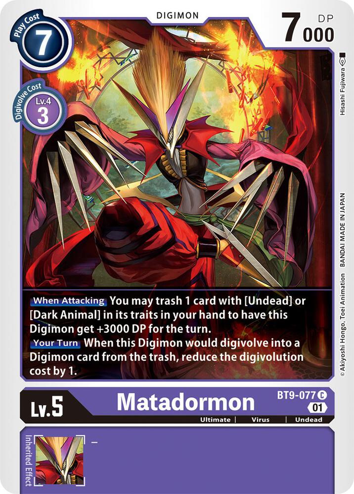 Matadormon - X Record - Common - BT9-077 C