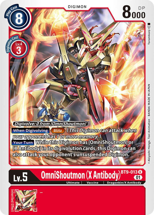 OmniShoutmon (X Antibody) - X Record - Uncommon - BT9-013 U