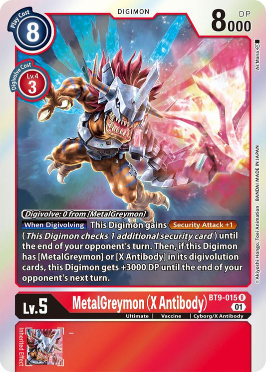 MetalGreymon (X Antibody) - X Record - Rare - BT9-015 R