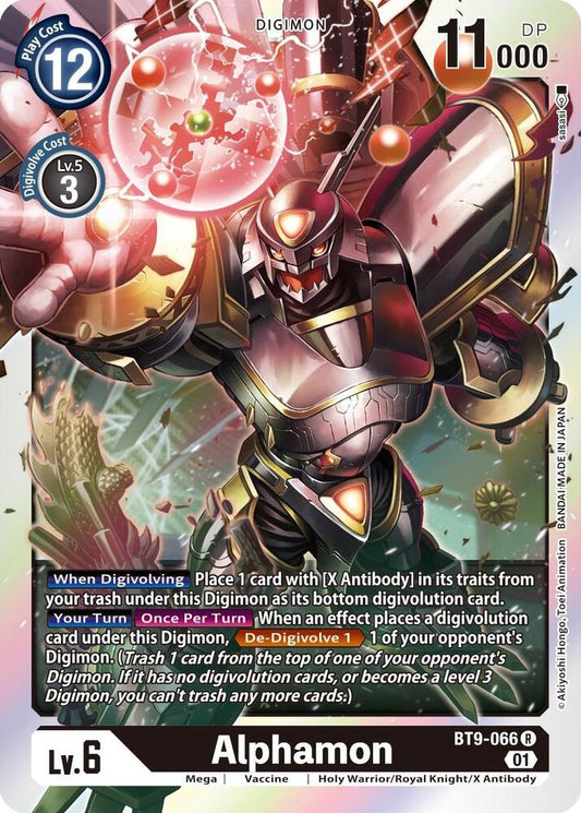 Alphamon - X Record - Rare - BT9-066 R