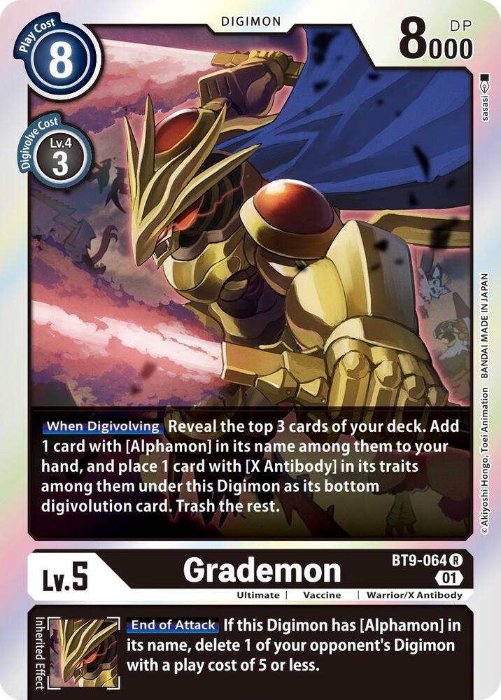 Grademon - X Record - Rare - BT9-064 R