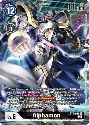 Alphamon (Alternate Art) - X Record - Rare - BT9-066 R