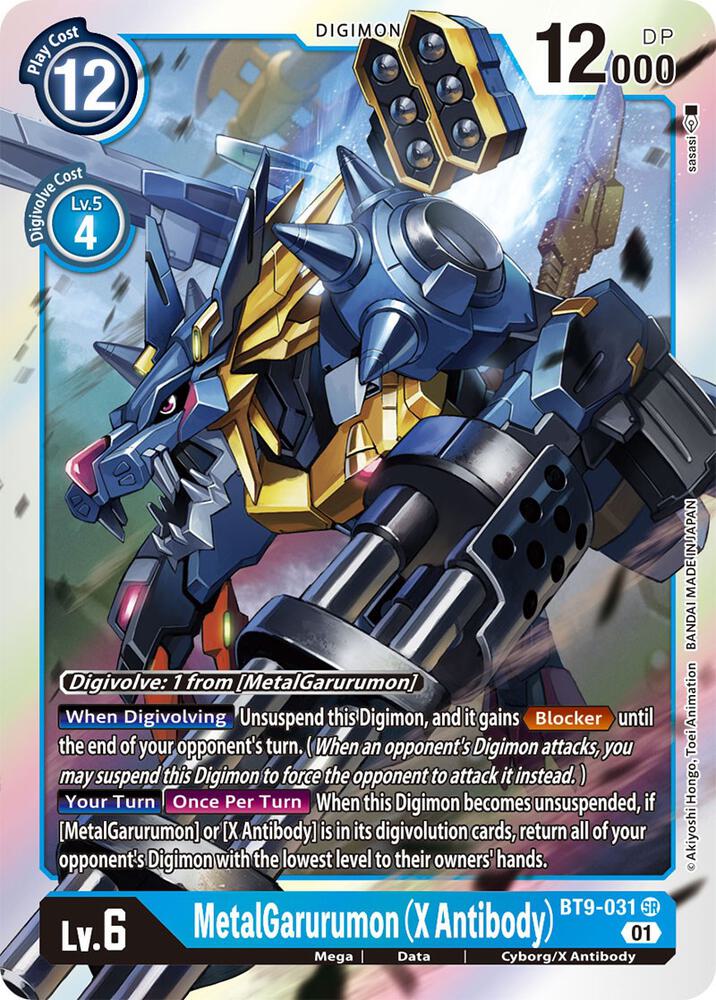 MetalGarurumon (X Antibody) - X Record - Super Rare - BT9-031 SR