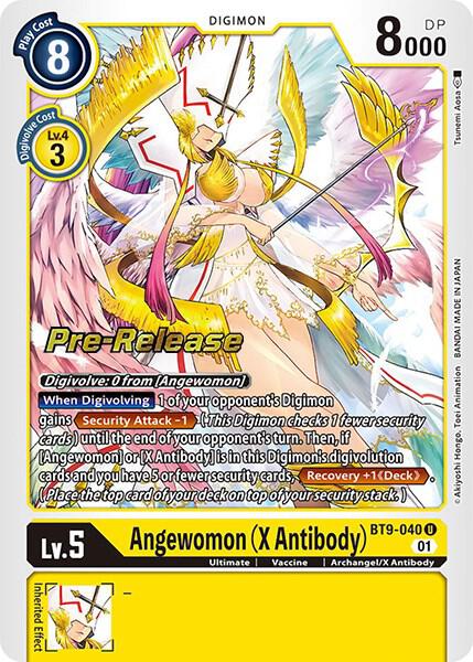 Angewomon (X Antibody) - X Record Pre-Release Cards - Uncommon - BT9-040 U