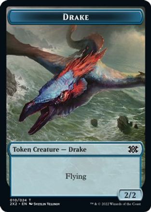 Drake // Aven Initiate Double-sided Token - Double Masters 2022 - T -