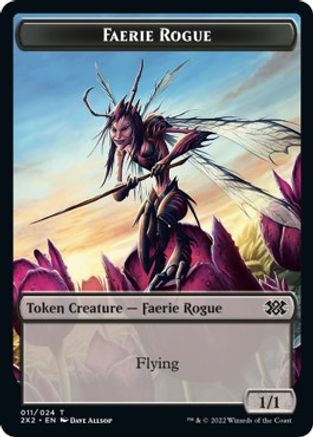 Faerie Rogue // Monk Double-sided Token - Double Masters 2022 - T -