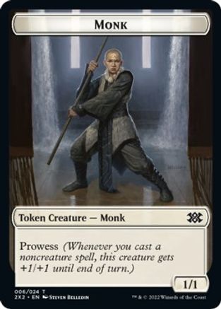 Faerie Rogue // Monk Double-sided Token - Double Masters 2022 - T -