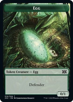 Egg // Soldier Double-sided Token - Double Masters 2022 - T -