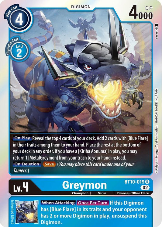 Greymon - Xros Encounter - Rare - BT10-019 R