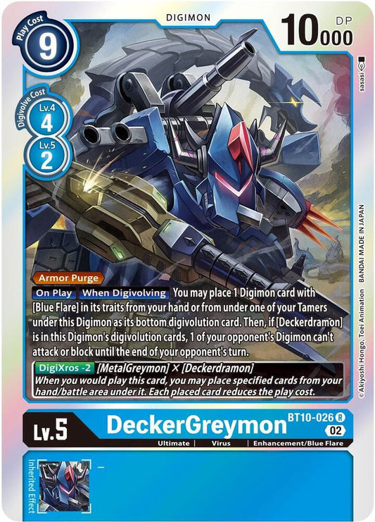 DeckerGreymon - Xros Encounter - Rare - BT10-026 R