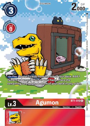 Agumon - BT1-010 (25th Special Memorial Pack) - Release Special Booster - Rare - BT1-010 R