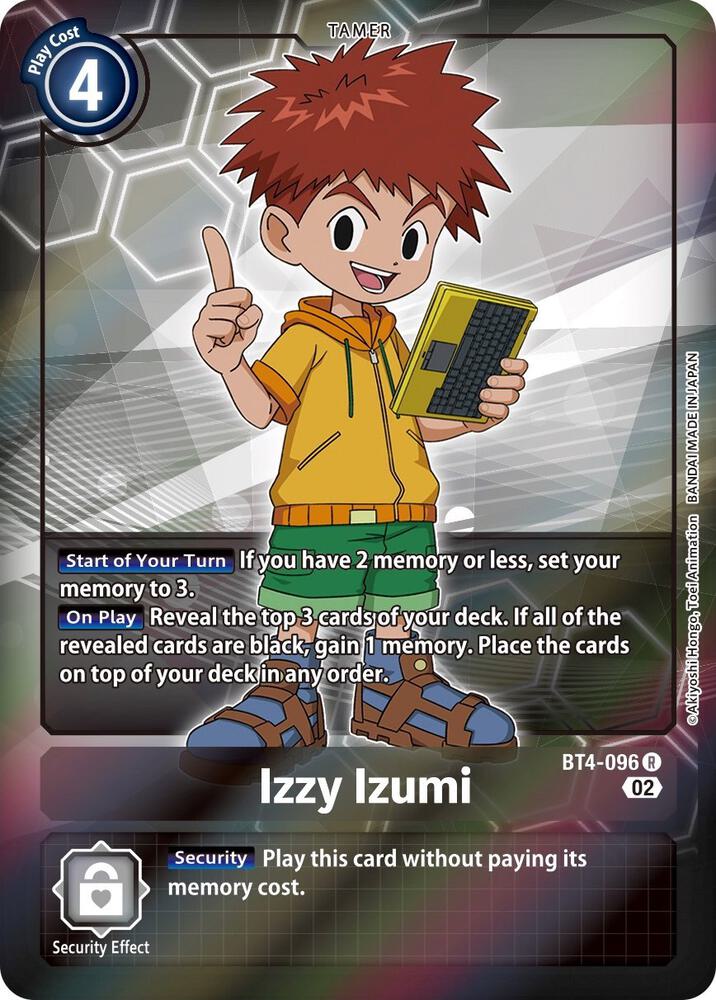 Izzy Izumi (Alternate Art) - Starter Deck 13: Ragnaloardmon - Rare - BT4-096 R