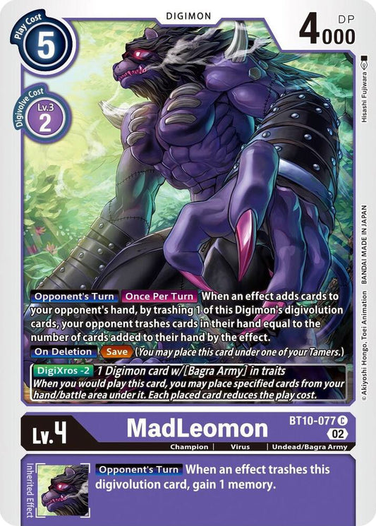 MadLeomon - Xros Encounter - Common - BT10-077 C