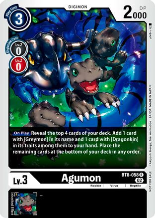 Agumon (Xros Encounter Pre-Release) - New Awakening - Promo - BT8-058 R