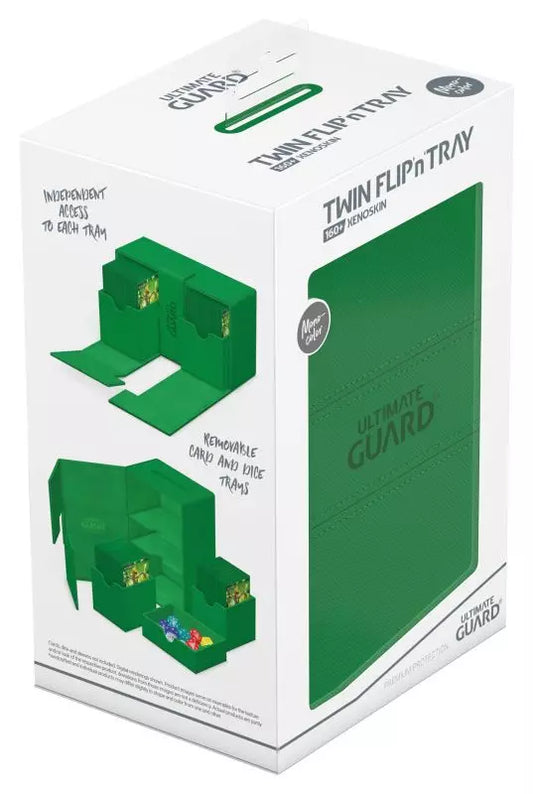 Twin Flip’n’Tray Xenoskin ULTIMATE GUARD Green