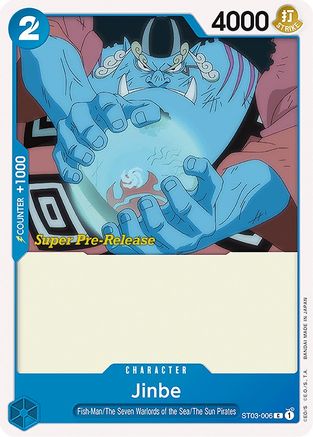 Jinbe - Super Pre-Release Starter Deck 3: The Seven Warlords of the Sea - C - ST03-006