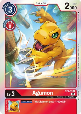 Agumon - ST1-03 (ST-11 Special Entry Pack) - Starter Deck 01: Gaia Red - Promo - ST1-03 U