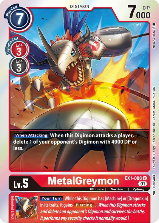 MetalGreymon (Premium Deck Set Lucky Pack) - Classic Collection - Promo - EX1-008 R