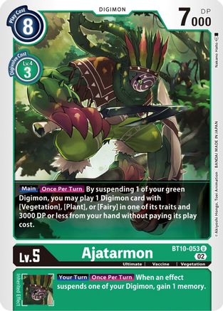 Ajatarmon - Xros Encounter - Uncommon - BT10-053 U