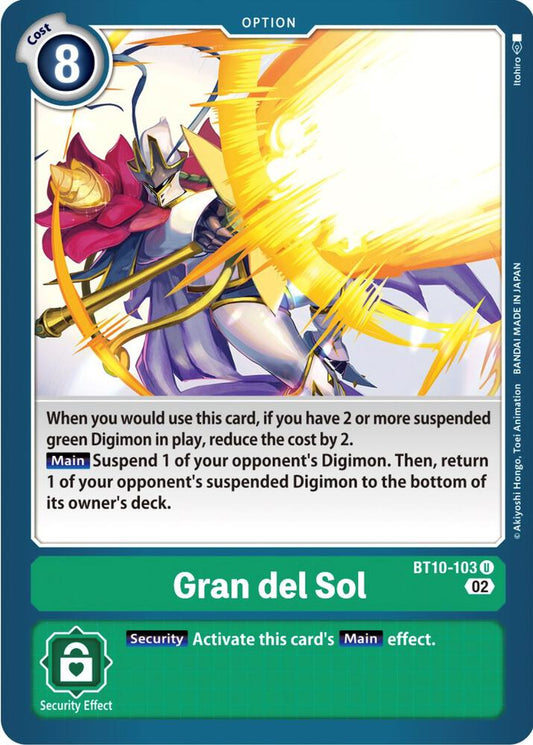 Gran del Sol - Xros Encounter - Uncommon - BT10-103 U