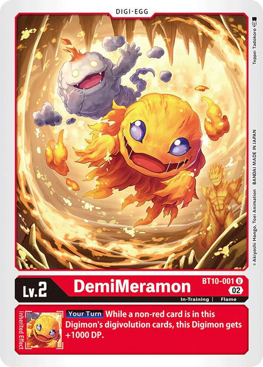 DemiMeramon - Xros Encounter - Uncommon - BT10-001 U