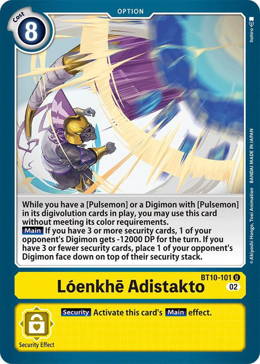 Loenkhe Adistakto - Xros Encounter - Uncommon - BT10-101 U