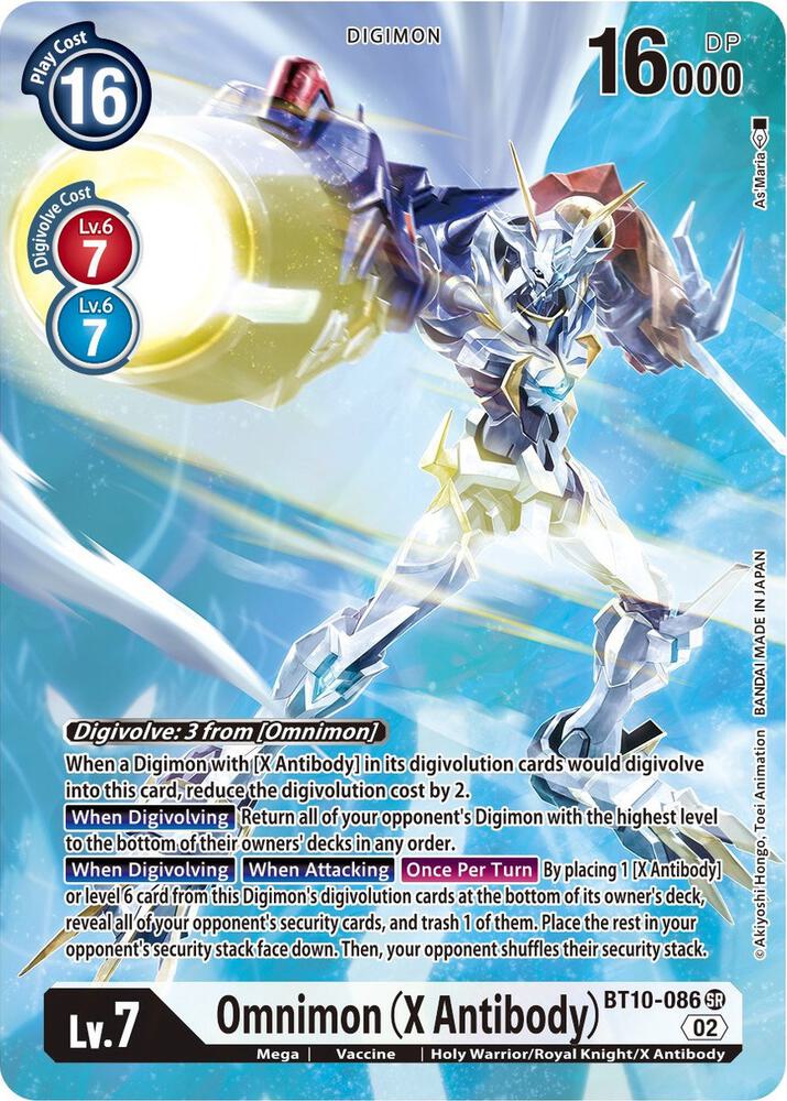 Omnimon (X Antibody) (Alternate Art) - Xros Encounter - Super Rare - BT10-086 SR