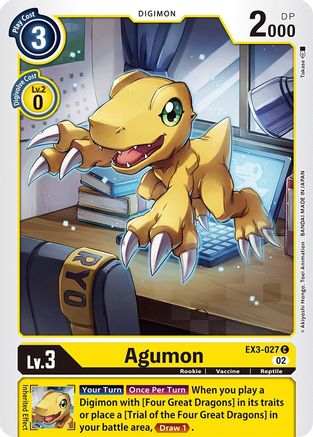 Agumon - Draconic Roar - Common - EX3-027 C