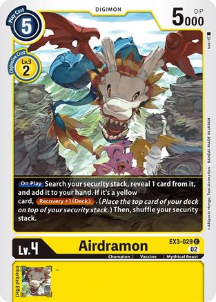 Airdramon - Draconic Roar - Common - EX3-029 C