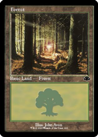Forest (410) (Retro Frame) - Dominaria Remastered - L - 410