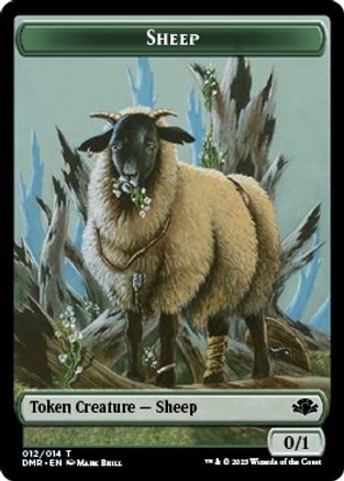 Sheep Token - Dominaria Remastered - T - 12