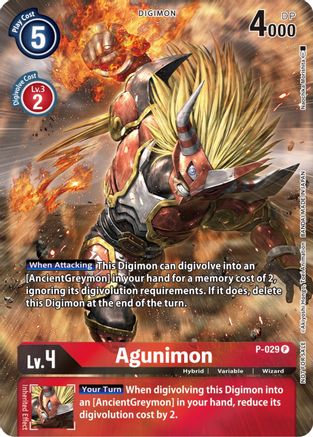 Agunimon - P-029 (2nd Anniversary Frontier Card) - Digimon Promotion Cards - Promo - P-029 P