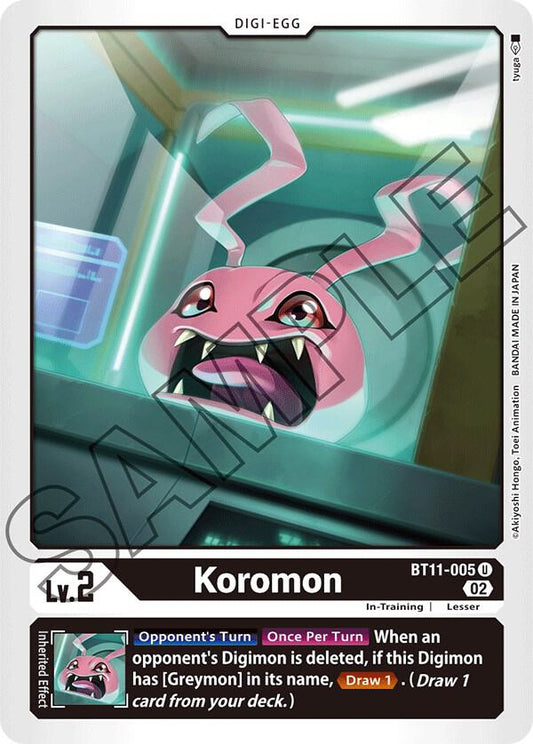 Koromon - Dimensional Phase - Uncommon - BT11-005 U