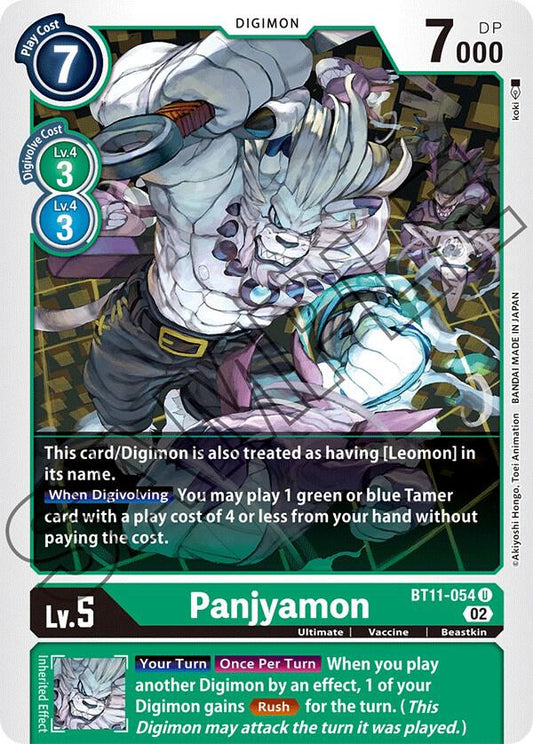 Panjyamon - Dimensional Phase - Uncommon - BT11-054 U
