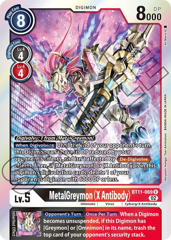 MetalGreymon (X Antibody) - Dimensional Phase - Rare - BT11-069 R